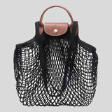 LONGCHAMP Le Pliage Filet L Mesh Bag Black 10121HVH