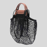 LONGCHAMP Le Pliage Filet L Mesh Bag Black 10121HVH