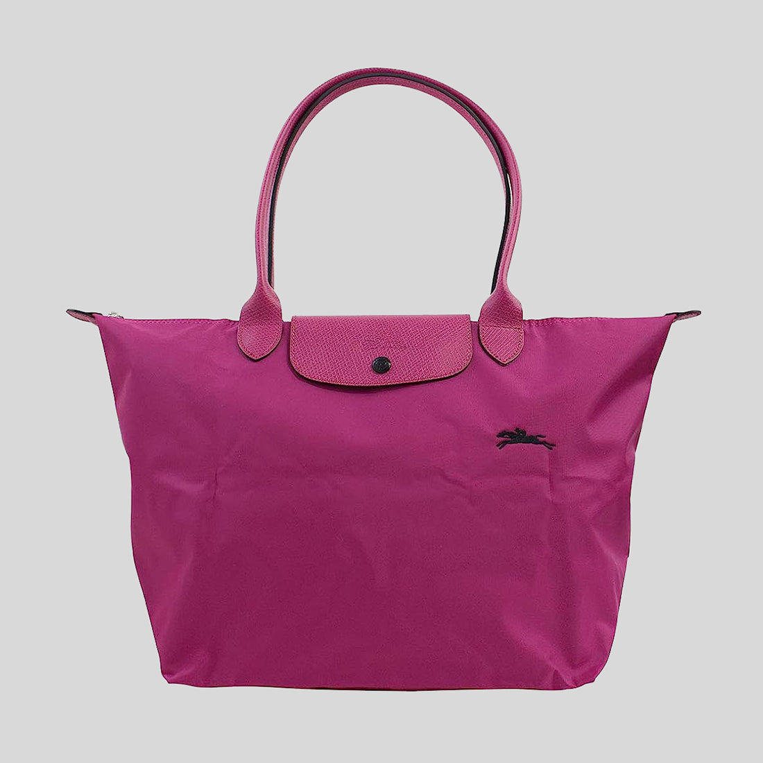 Longchamp Le Pliage Club Large Long Handle Tote Fuchsia 1899619P40