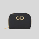 Ferragamo Gancini Card Case Small Wallet Black 758664 lussocitta lusso citta
