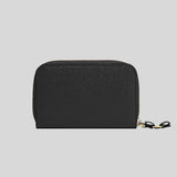 FERRAGAMO Vera Bow Card Case Small Wallet Black 725290