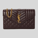 SAINT LAURENT YSL Chain Wallet In Calf Leather Lava Falls 620280AAD12 lussocitta lusso citta