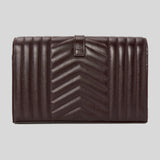 SAINT LAURENT YSL Chain Wallet In Calf Leather Lava Falls 620280AAD12