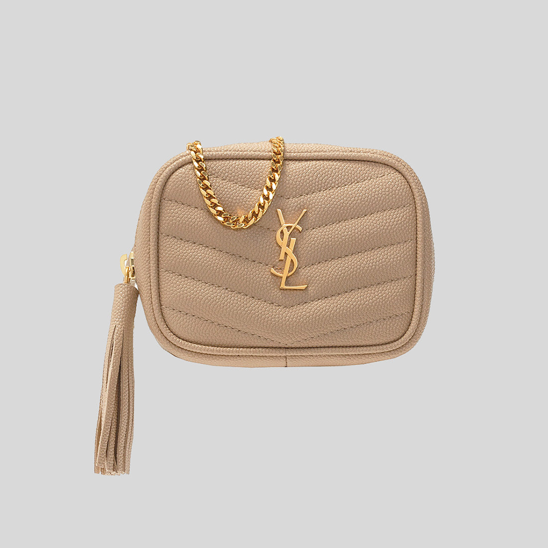 SAINT LAURENT YSL Lou Baby Shoulder Bag Beige 6350881GF01 – LussoCitta