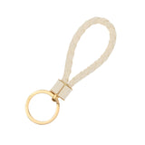 BOTTEGA VENETA Intreccio Key Ring Camomille 651820