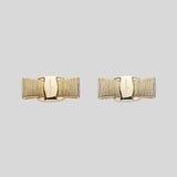 FERRAGAMO Vara Ribbon Earrings Gold Color 998984