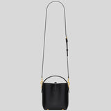 SAINT LAURENT YSL LE 37 Mini Bucket Bag In Shiny Leather Black 7658702R20W2