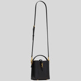 SAINT LAURENT YSL LE 37 Mini Bucket Bag In Shiny Leather Black 7658702R20W2