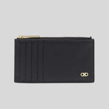 FERRAGAMO Gancini Credit Card Holder Black 775663