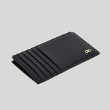 FERRAGAMO Gancini Credit Card Holder Black 775663