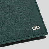 FERRAGAMO Gancini Men's Leather Bifold Wallet Moss 784814