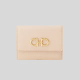 FERRAGAMO Calf Leather Trifold Wallet Ballet 785174 lussocitta lusso citta