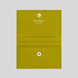 FERRAGAMO Gancini Card Holder Lemongrass 785212