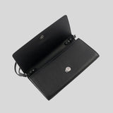 BURBERRY Henley Leather Crossbody Bag WOC Black 80528371