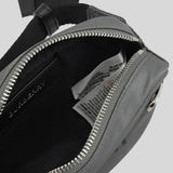 BURBERRY Cannon Branded Nylon Belt/Crossbody Bag Grey 80528881