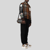 BURBERRY Unisex Paddy Dark Birch Brown Rockford Crossbody Bag 80644441