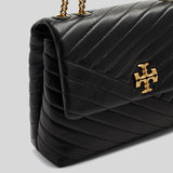 TORY BURCH Kira Chevron Convertible Shoulder Bag Black 90446