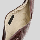 LEMAIRE Small Croissant Bag Coated Cotton Chocolate Fondant BG0003LF1329