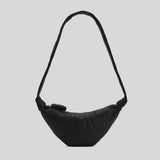 LEMAIRE Small Croissant Bag Soft Nappa Leather Black BG0003LL095 lussocitta lusso citta