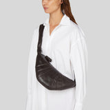 LEMAIRE Small Croissant Bag Soft Nappa Leather Dark Chocolate BG0003LL095