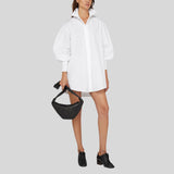 LEMAIRE Small Croissant Bag Soft Nappa Leather Dark Chocolate BG0003LL095