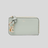 CHLOE Alphabet Flat Wallet Sea Grass CHC21WP944F57