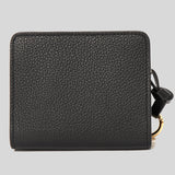 CHLOE Alphabet Compact Wallet In Grained Leather Black CHC22WP765F57