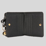 CHLOE Alphabet Compact Wallet In Grained Leather Black CHC22WP765F57
