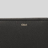 CHLOE Alphabet Compact Wallet In Grained Leather Black CHC22WP765F57