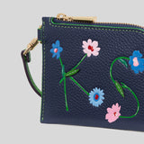KATE SPADE In The Garden Card Case Wristlet Parisian Navy Multi KJ880