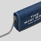 MARC JACOBS The Denim Chain Mini Bag Dark Wash 2F4SMN010S03