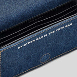 MARC JACOBS The Denim Chain Mini Bag Dark Wash 2F4SMN010S03