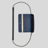 MARC JACOBS The Denim Chain Mini Bag Dark Wash 2F4SMN010S03