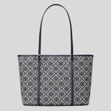 TORY BURCH T Monogram Small Zip Tote Tory Navy 166419