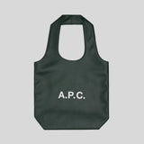 A.P.C. Ninon Small Tote Bag Vert Fonce PUABO-M61861