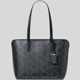 KATE SPADE Spade Flower PVC Tote Black KG086