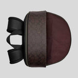 COACH West Backpack In Blocked Signature Canvas Walnut/Tan CAB59