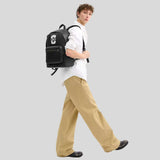 COACH West Backpack With Varsity Motif Black/Chalk CAK16