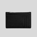 COACH Zip Card Case With Varsity Motif Black/Chalk CAK43
