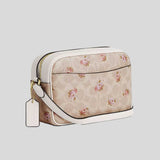 COACH Mini Jamie Camera Bag In Signature Canvas With Floral Print Sand Multi CBA86