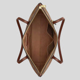COACH Zip Top Tote Bag In Signature Canvas Tan/Brown CBT20