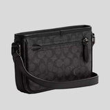 COACH Beck Slim Crossbody In Signature Canvas Charcoal CM337