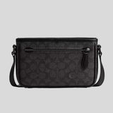 COACH Beck Slim Crossbody In Signature Canvas Charcoal CM337