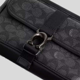 COACH Beck Slim Crossbody In Signature Canvas Charcoal CM337