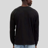 COACH Signature Long Sleeve T Shirt In Organic Cotton Black CO788