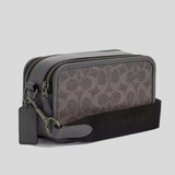 COACH Wyatt Crossbody Bag In Signature Canvas Grey/Charcoal CW365