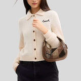 COACH Carmen Mini Crossbody Bag With Patchwork Mushroom Multi CCE62