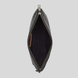 COACH Pebbled Leather Pouch Clutch Black CCF33
