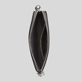 COACH Boxed Corner Zip Wristlet In Signature Canvas With Charms Gray/Silver CCK93