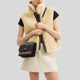 COACH Klare Crossbody Bag In Signature Canvas Tan/Black CV978